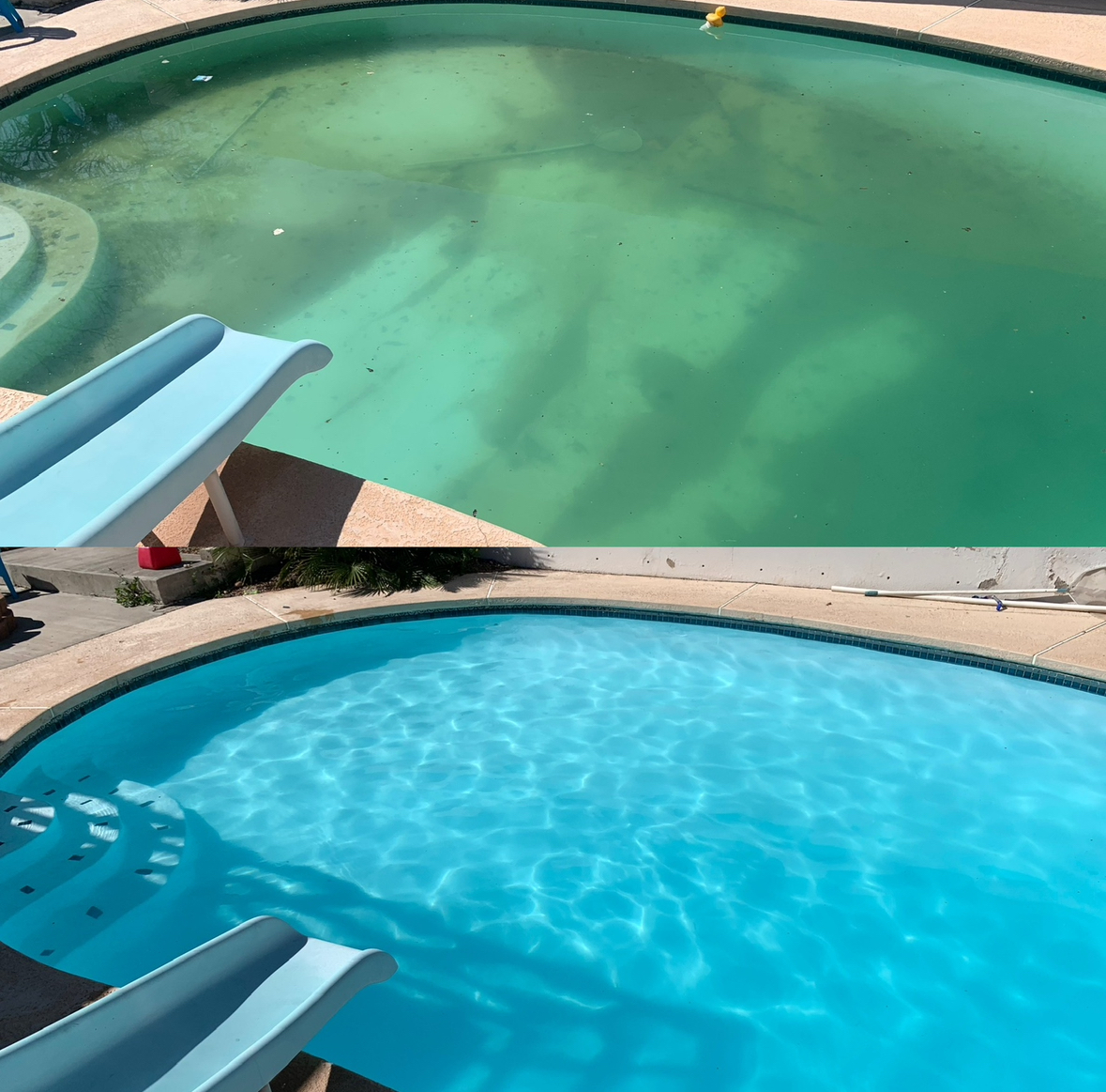how to fix green pool water